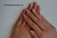 Наращивание ногтей френч